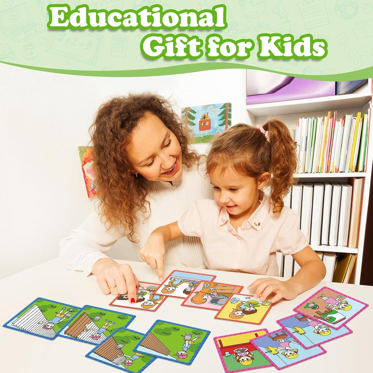 Kasfalci Sequencing Cards, Sequence Game for Kids, Speech Therapy Materials for Autism, Improve Storytelling,Social Skills, Sentence Building, Preschool Learning Activities for Classroom & Homeschool