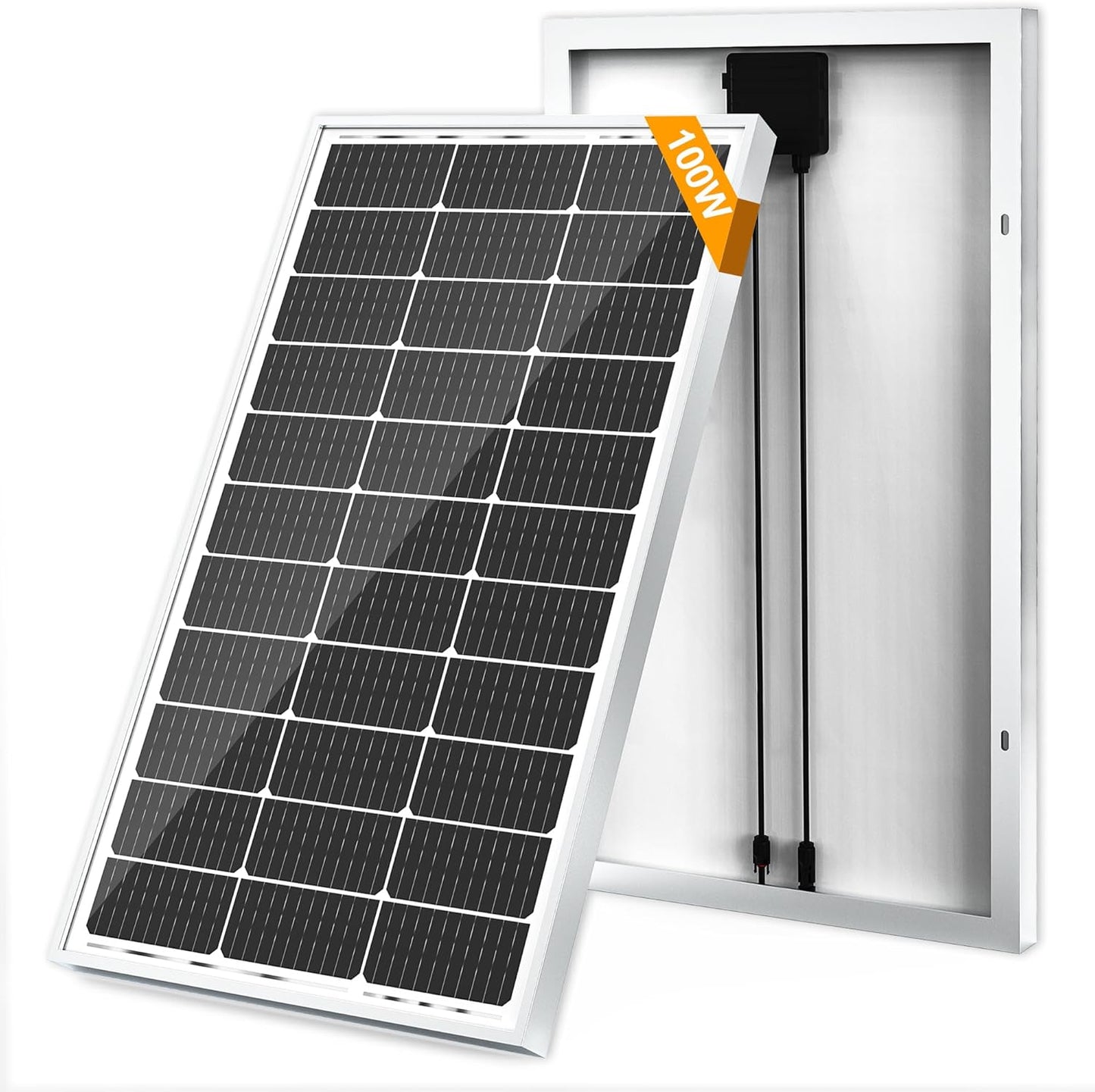 SOLPERK Solar Panel Kit 50W 12V, Waterproof Solar Battery Trickle Charger Maintainer + Waterproof Controller + Adjustable Mount Bracket for Boat Car RV Motorcycle(Without Mounting Bracket)