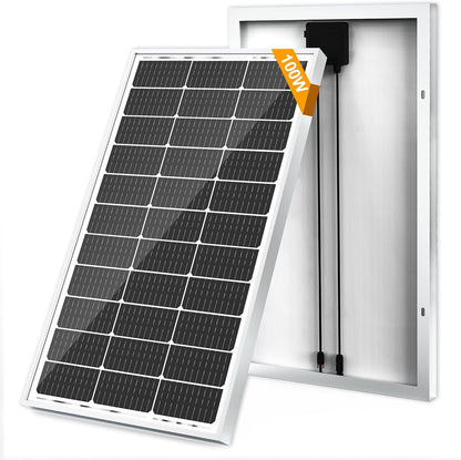 SOLPERK Solar Panel Kit 50W 12V, Waterproof Solar Battery Trickle Charger Maintainer + Waterproof Controller + Adjustable Mount Bracket for Boat Car RV Motorcycle(Without Mounting Bracket)