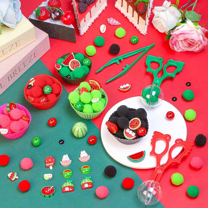 307 Pcs St. Patrick's Day Sensory Bin Filler Shamrock Fine Motor Sensory Bin Items Includes Pom Poms Irish Shamrock St. Patrick's Hat Resin Animals for Counting Sorting Training