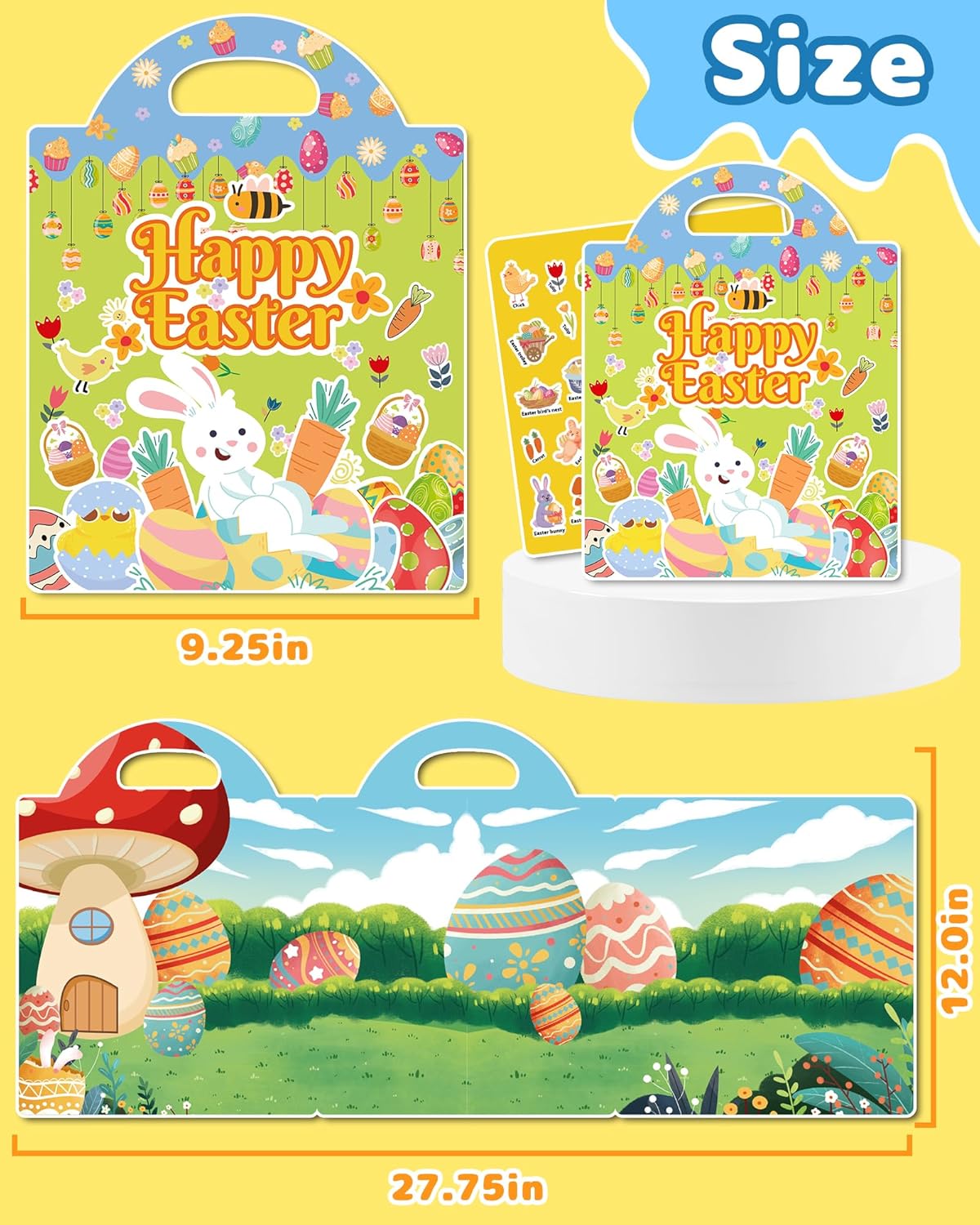 Benresive Reusable Sticker Books for Toddlers, Fun Travel Stickers for Kids, Toddler Sticker Book, Crafts Activities for Toddlers, 3 and Up Birthady Gifts - Vehicle