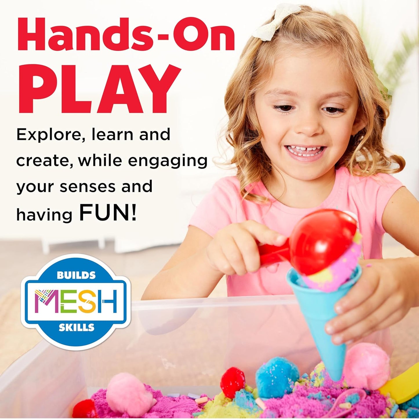 Creativity for Kids Sensory Bin: Dinosaur Dig - Toddler Sensory Toys, Sensory Bin Filler and Toddler Activities for Boys and Girls, Dinosaur Toys for Kids Ages 3-5+