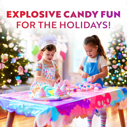 Playz Edible Candy Making kit with Playz Edible Exploding Candy Fun Science Experiments Kits for Kids
