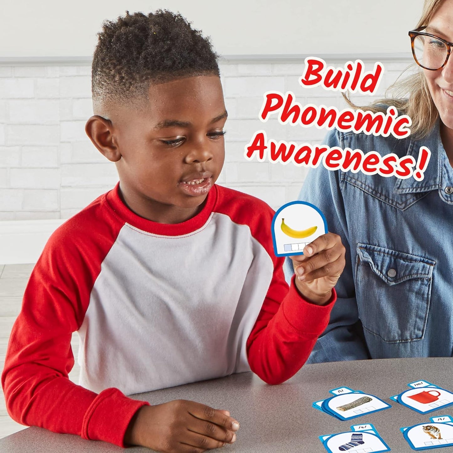 hand2mind Sort that Sound Activity Set, Phonemic Awareness, ESL Teaching Materials, Science of Reading Manipulatives, Letter Sounds for Kindergarten, Speech Therapy Tools, Phonics Flash Cards