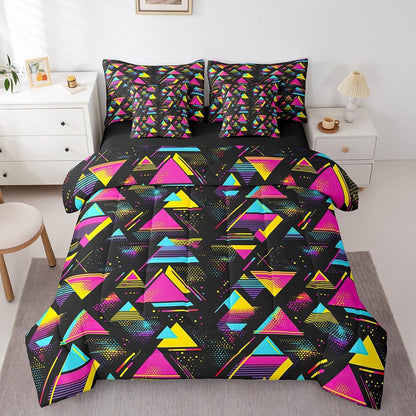 Erosebridal Chemical Equation Bed in a Bag Queen Comforter Set 7 Piece,Chemistry Bedding Sets Science Students Learning Gift Sheet Set with Comforter,Molecular Formula Education Bed Set - Colors B