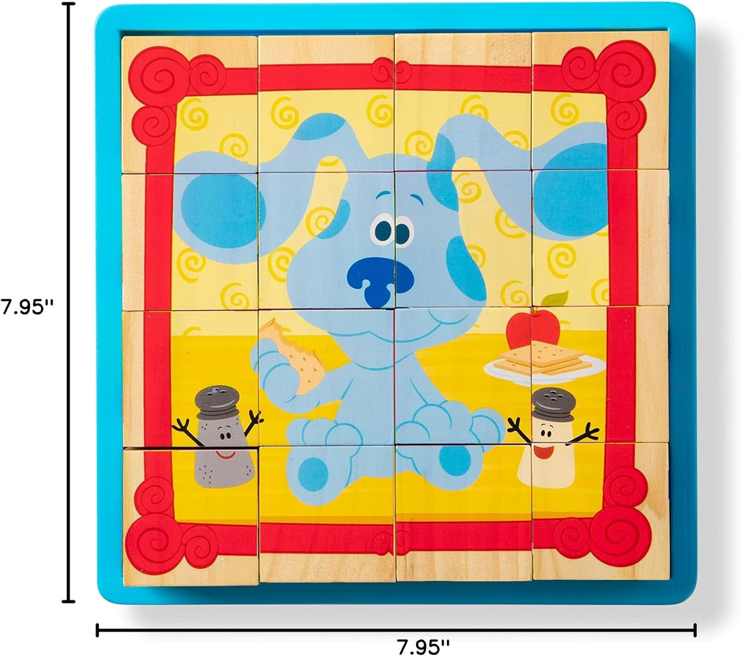 Melissa & Doug Blue's Clues & You! Wooden Cube Puzzle (16 Pieces)