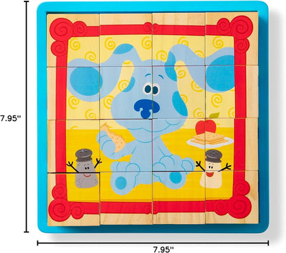 Melissa & Doug Blue's Clues & You! Wooden Cube Puzzle (16 Pieces)