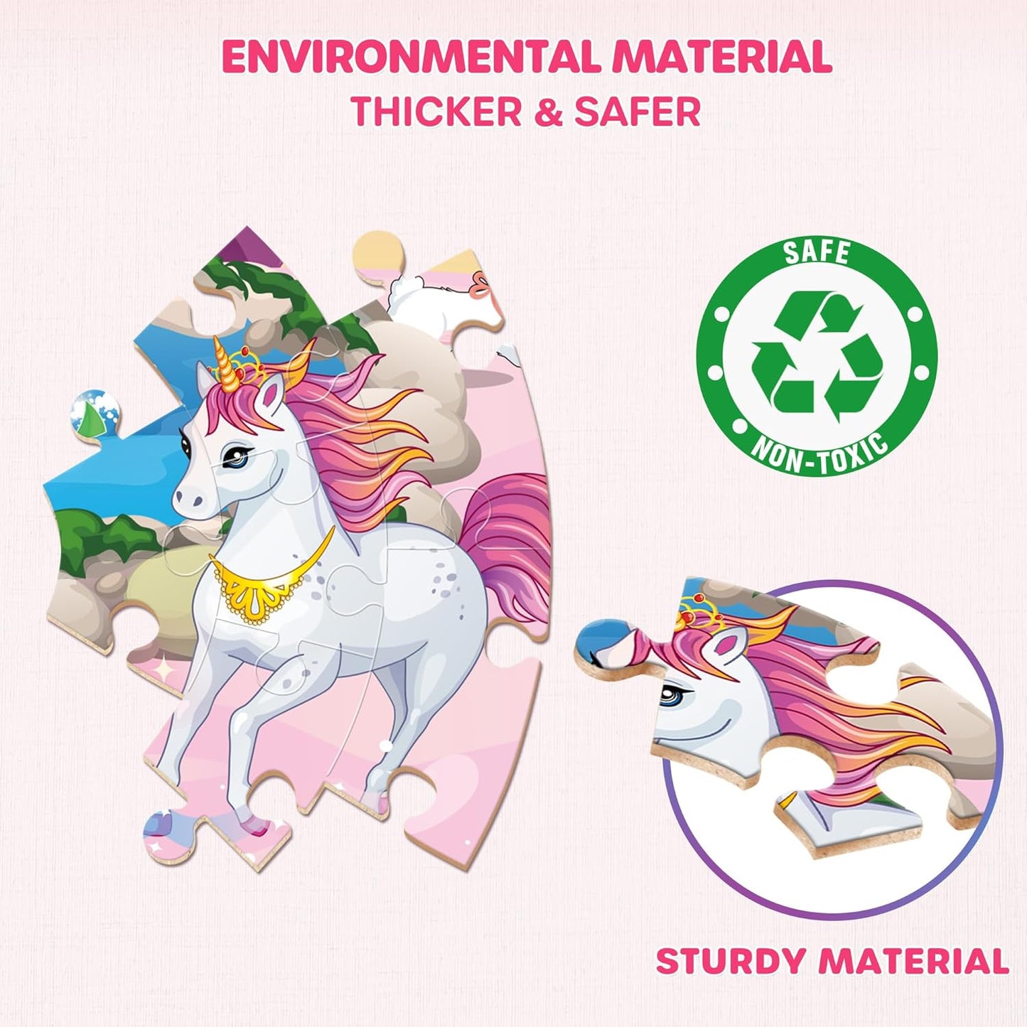 SYNARRY Solar System Floor Puzzles for Kids Ages 4-8, Large 70 Piece Jigsaw Puzzles for Kids Ages 4-6, Space Planet Astronaut Toys Puzzles, Preschool Learning Toys, Easter Basket Stuffers for Boy Girl