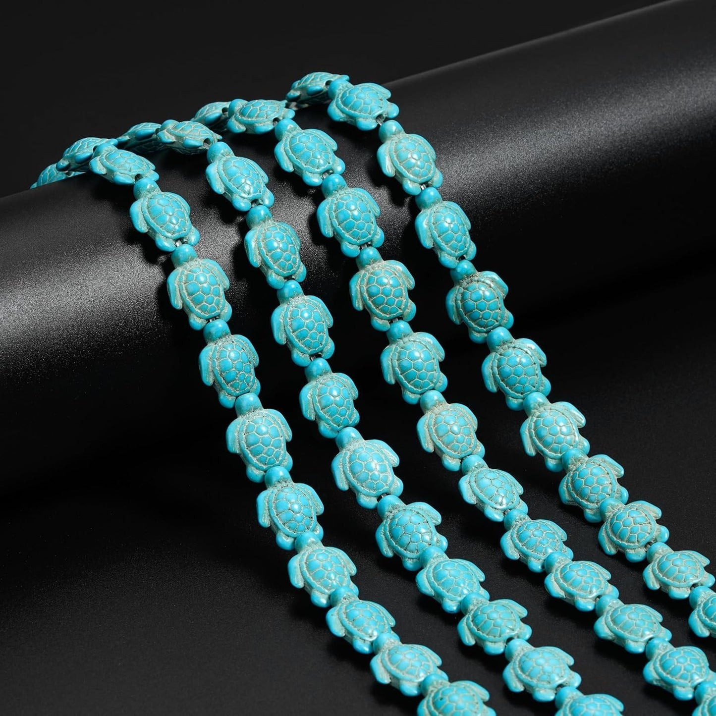 100pcs Blue and White Turquoise Cross Spacer Beads 8x10mm Semi Precious Stone Bead Easter Cross Gemstone Loose Beads for Jewelry Making Charms Beading Bracelets Necklaces Earrings Crafts