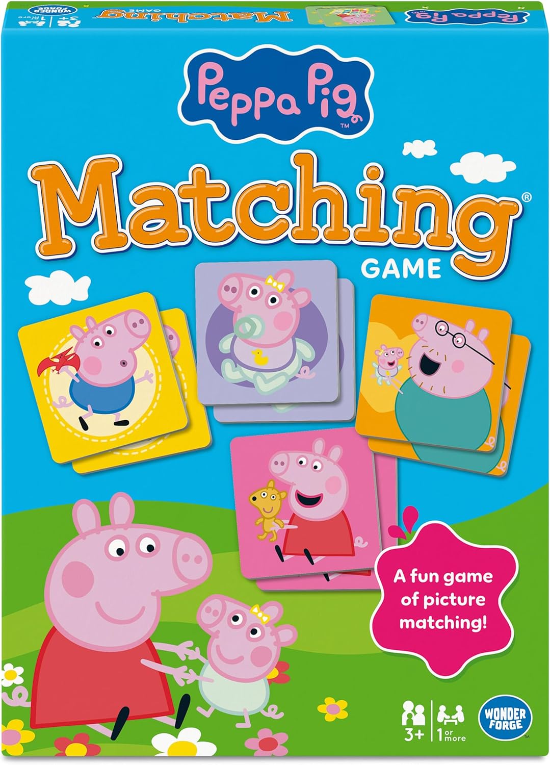 Wonder Forge Peppa Pig Matching Game - Fun and Educational Memory Game for Toddlers and Kids Ages 3-5 Featuring Beloved Peppa Pig Characters