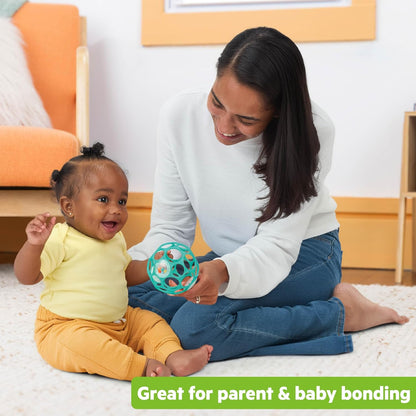 Bright Starts Oball Musical Toy, Jingle & Shake Pal, BPA-Free Easy-Grasp Baby Rattle Toy, Ages Newborn+
