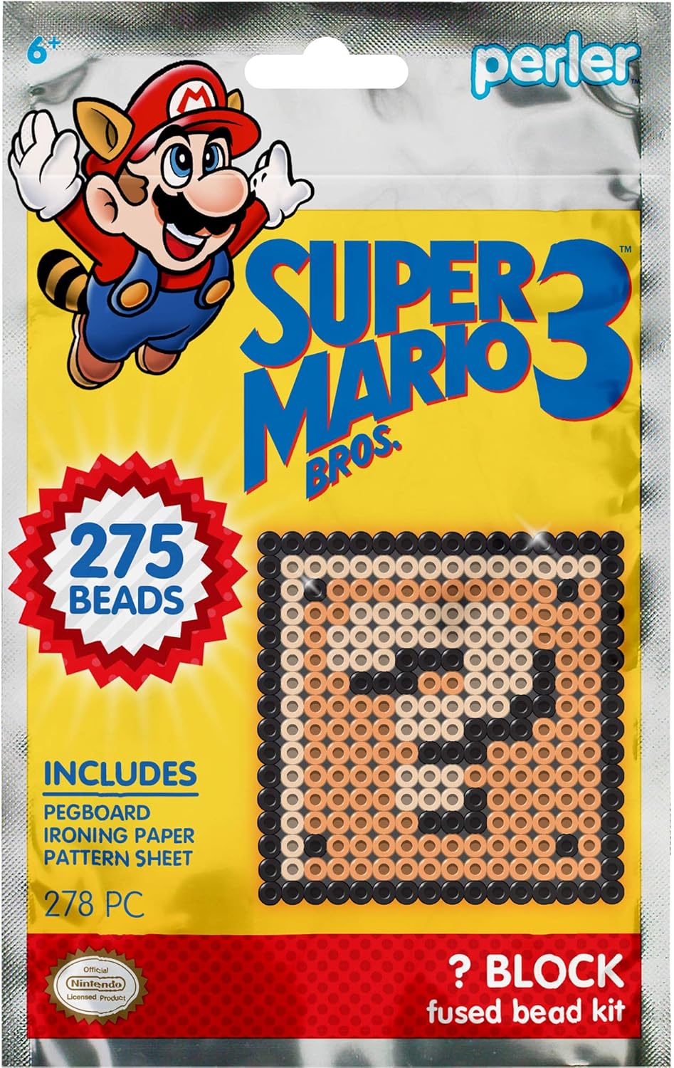 Perler Beads Super Mario Bros. 3 Coin Box Kit