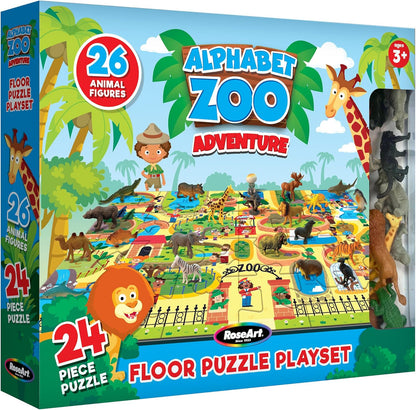 RoseArt Kids Floor Puzzle Playset - 24 Piece Jigsaw Puzzle