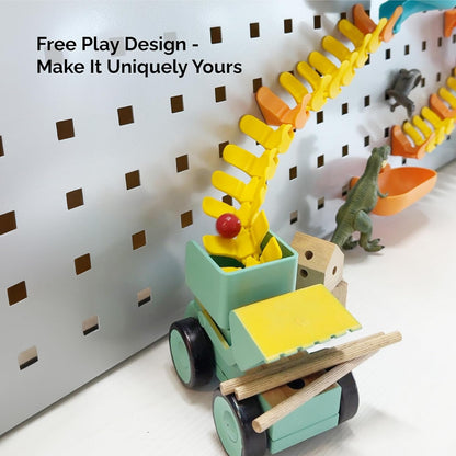 Oribel VertiPlay Magnetic Marble Run | Builder Set STEM Toy | Creative Free Play Construction Kit for Kids | Works on Fridges, Lockers & Metal Surfaces (Ages 5+) Builder Set (75)