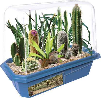 Toys By Nature Miniature Worlds Terrifying Venus Flytrap Terrarium Starter Kit for Kids and Adults, Watch Indoor Carnivorous Fly Traps Grow! Just Add Water! (Frightening Flytraps)