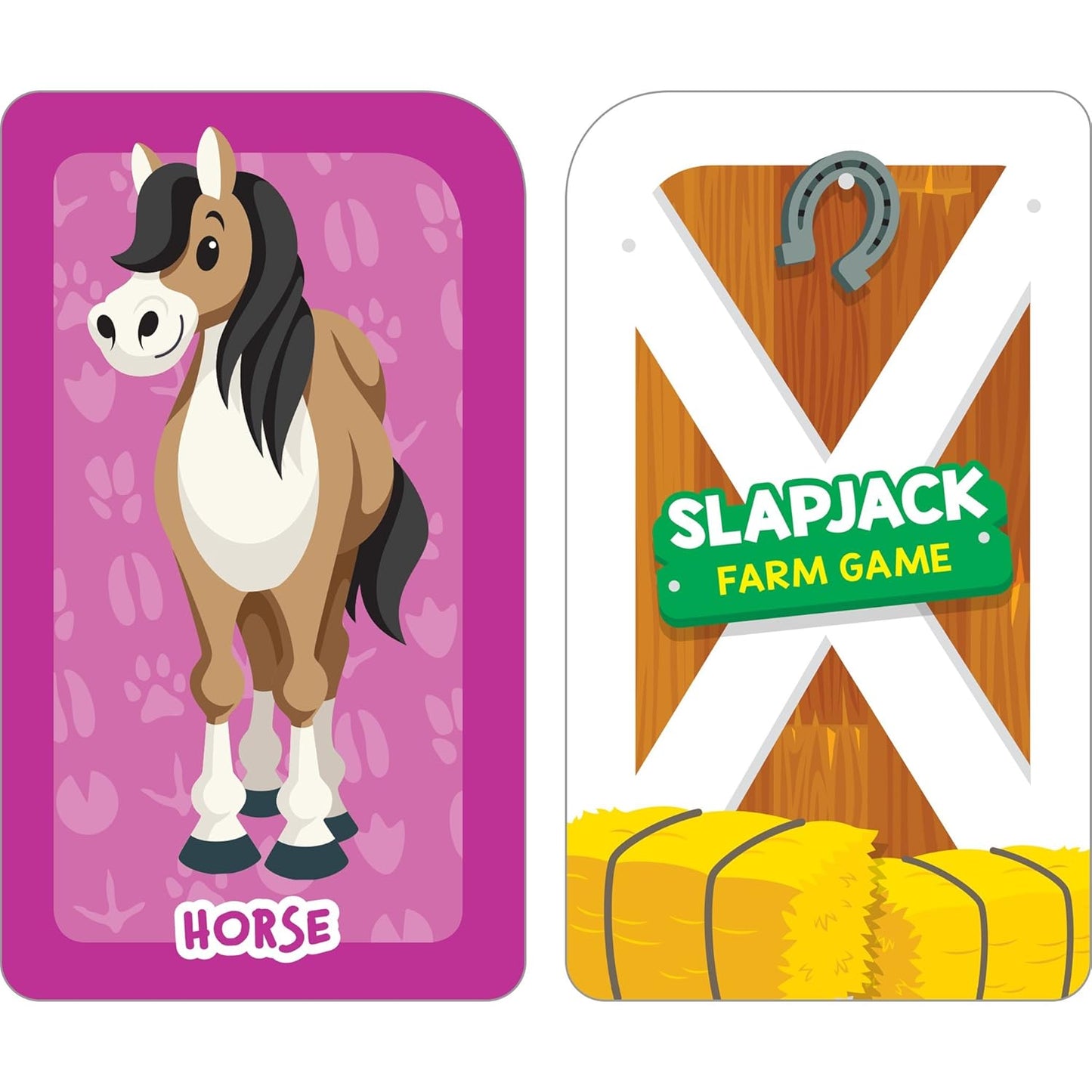 School Zone Slapjack Farm Card Game: 56 Game Cards, Preschool, Kindergarten, Animals, Counting, Matching, Vocabulary, Ages 4+