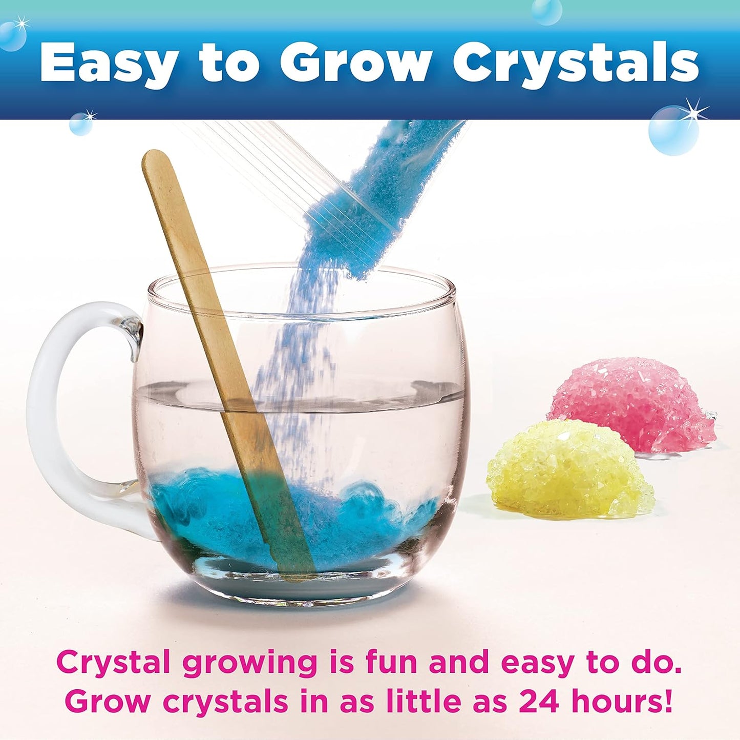 Creativity for Kids Crystal Space Terrarium Kit - Crystal Growing Kit for Kids - DIY STEM Science Kit for Boys and Girls (Ages 6+)