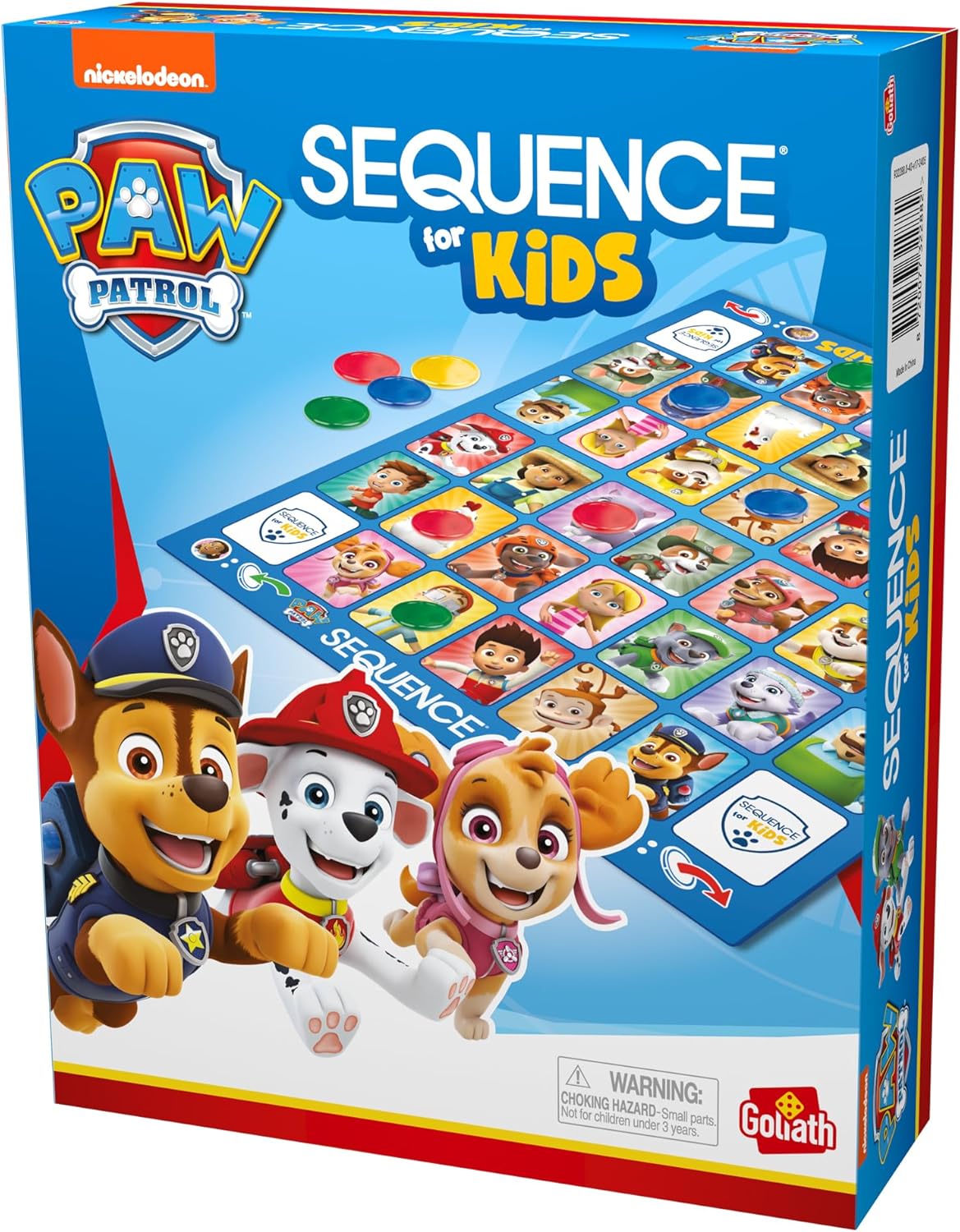 Paw Patrol Sequence for Kids | Easy to Play Matching Game of 4-in-A-Row Featuring Paw Patrol Characters | 2-4 Players, Ages 3+