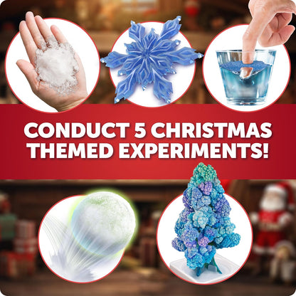 Blue Marble Science Surprise Christmas Ornament Kit for Kids- 4 Dig Kit Ornaments with Gemstone and Dinosaur Dig Bricks, Dino Digging Toys for Kids, Gem Excavation Stocking Stuffer for Boys and Girls