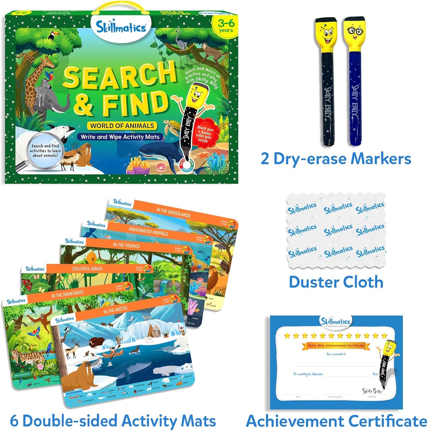 Skillmatics I Can Write PAW Patrol - Reusable Preschool Learning Activities, Educational Toy and Game, Back to School Supplies, Gifts for Students, Kids, Toddlers Ages 3, 4, 5, 6