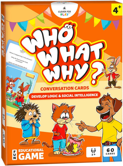 Who What Why Emergency & Safety Conversation Cards for Kids – Social Skills & Critical Thinking Game – Safety Awareness, Decision-Making & Communication Cards, Speech Therapy & SEL Tool, Ages 4+
