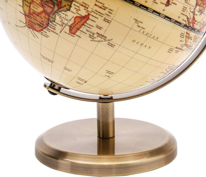 Political Globe Dia 5.5-inch / 14cm- Educational/Geographic - Stainless Steel Arc and Base - School, Home, and Office