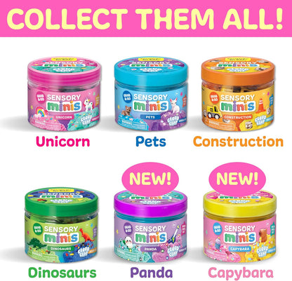 Creativity for Kids Sensory Minis Panda Kit | Cloud Clay Sensory Toy for Toddlers | Squish, Scoop & Discover Panda Surprise Pieces | Mess-Free, Screen-Free Travel Activity for Kids (Ages 3+)