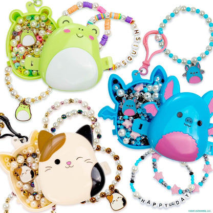 Original Squishmallows Archie The Axolotl Bracelet Kit, Friendship Bracelet Kit, Charm Bracelet Making Kit, Gifts for Girls, Squishmallows for Boys, Craft Kits