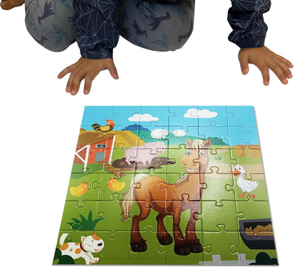 Panda Floor Puzzle Animal Jigsaw Large Puzzles 36 Piece Ages 3-6 for Toddler Children Learning Preschool Educational Development Toys (Panda)