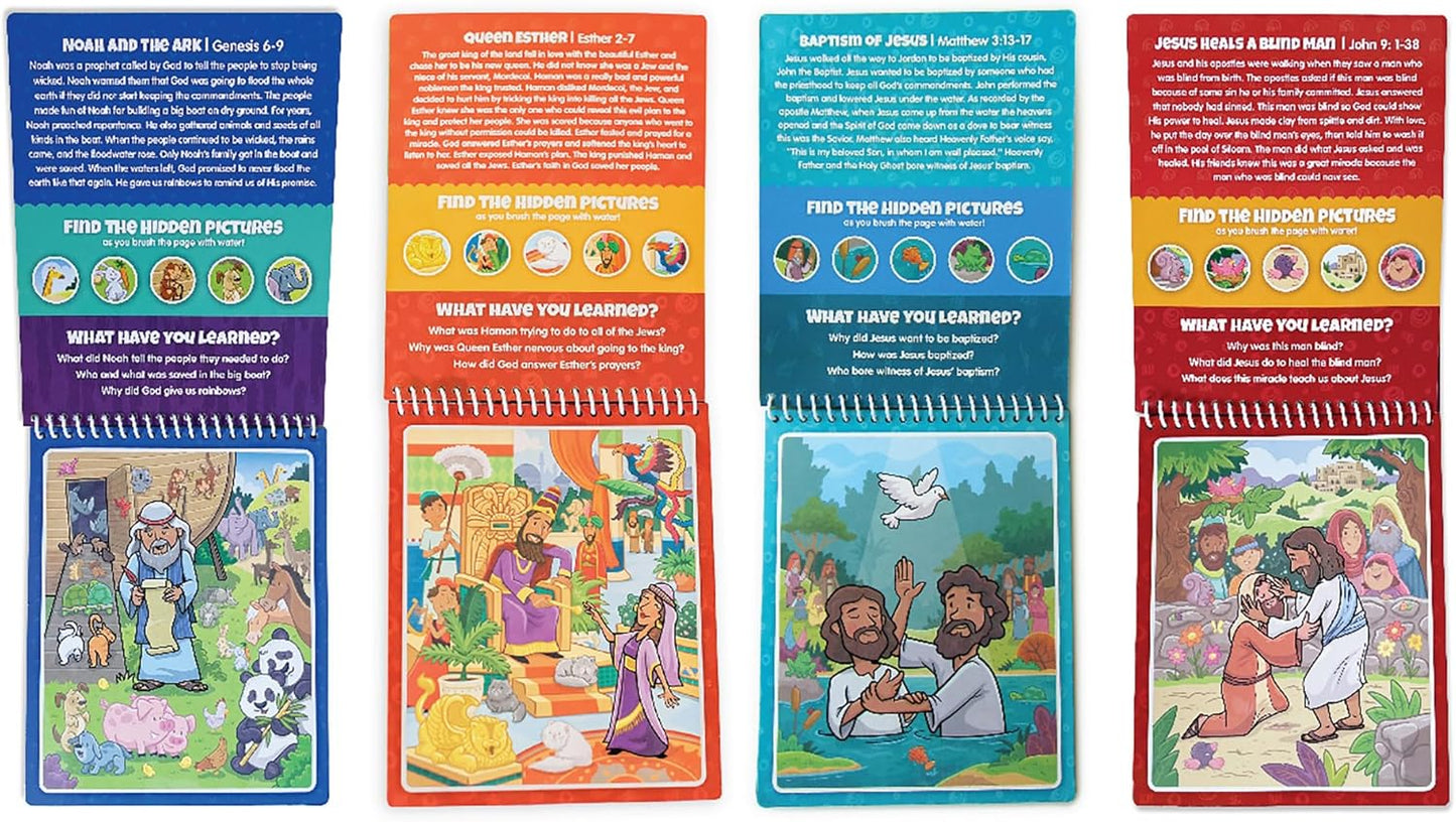 Water Reveal Coloring Scripture Book for Kids Ages 3+. New Testament Bible Stories: Preschool, Elementary, Primary, Christian, Religion
