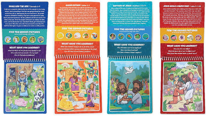 Water Reveal Coloring Scripture Book for Kids Ages 3+. New Testament Bible Stories: Preschool, Elementary, Primary, Christian, Religion