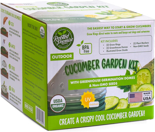 Kids Sunflower Garden Kit – Grow Your Own Sunflowers from Seeds with Greenhouse Germination Domes & Grow Rings, Non-GMO Seeds, BPA-Free | Gardening Gift for Kids & Families, Made in USA