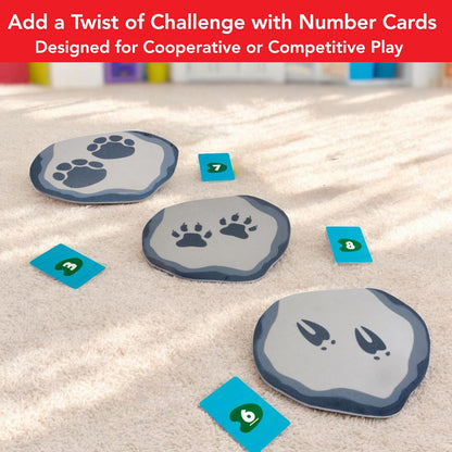 Chalk and Chuckles Stepping Stones Game – High-Energy Jumping & Learning Activity for Kids Ages 3+