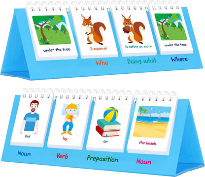 CVC Word Flip Chart - Double Sided 40 Short Vowel Word Flashcards, Freestanding, Educational Learning Tool for School Supplies