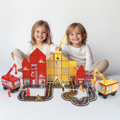 MEGAGONTILES Marble Run Magnetic Tiles Set 120PCS | STEM-Authenticated Magnetic Building Blocks with Marble Track Pieces | Educational Construction Toy for Kids Ages 3–8 (Boys & Girls)