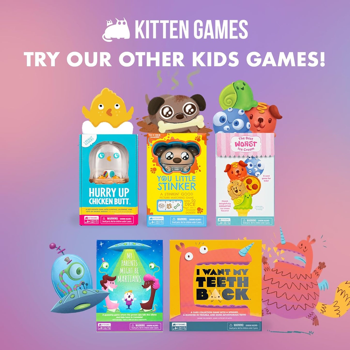 Exploding Kittens The Best Worst Ice Cream 2-5 Players - Ages 4+ - 10 Minutes to Play - Ice Cream Matching Picture Game - Kid Friendly Card Game, Family Game Night, Engaging Kids Game