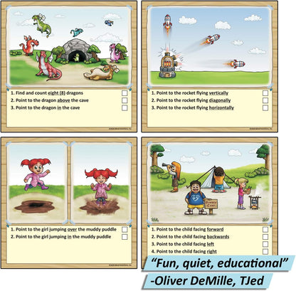 Gifted and Talented Flashcards (Wipe Clean) - Essential Verbal Concepts and Vocabulary; for Pre-K - Kindergarten; 90 flashcards with Over 200 Questions, Stickers, Fun Activities, Games, Pen Included