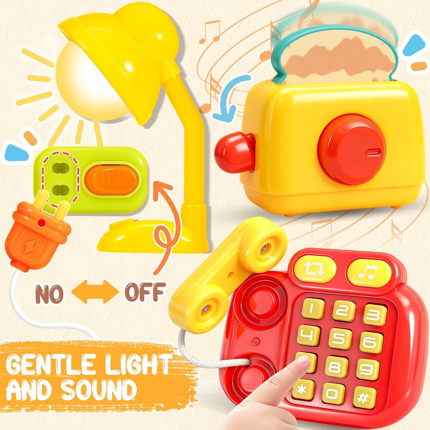 AmiDear Toddler Toys for 1-2 Year Old Girl Boy Gift, Educational Montessori Toys for 1-2Year Old, Busy Board Baby Toys 6-12 Months Age, First Christmas and Birthday Gifts