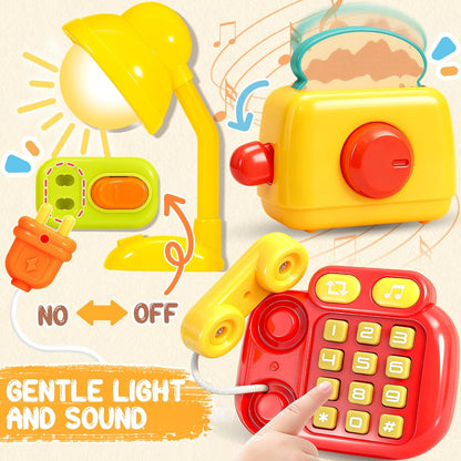 AmiDear Toddler Toys for 1-2 Year Old Girl Boy Gift, Educational Montessori Toys for 1-2Year Old, Busy Board Baby Toys 6-12 Months Age, First Christmas and Birthday Gifts