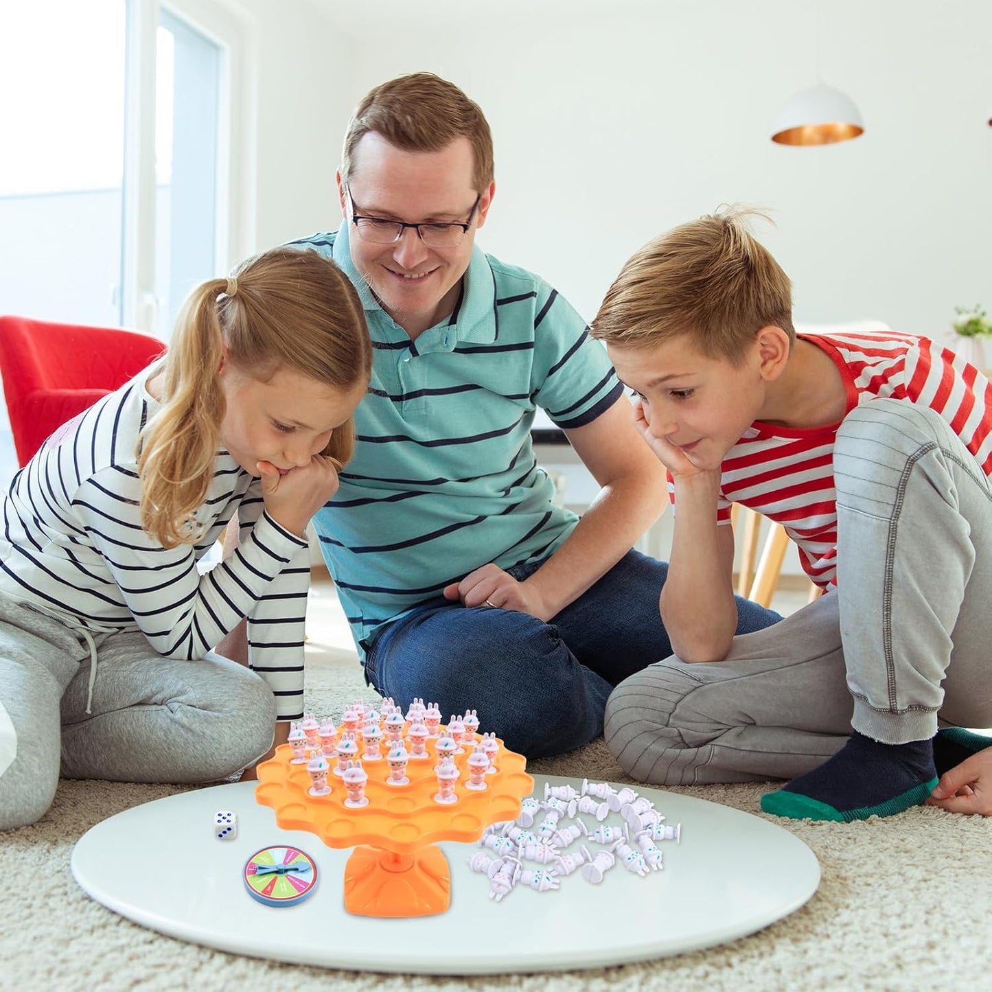 kykake Frog Balance Game Toys,Balance Game Tree Two-Player Parent-Child Interactive Family Tabletop Puzzle Montessori Toy,Frogs Board for Kids and Adults (Frog)