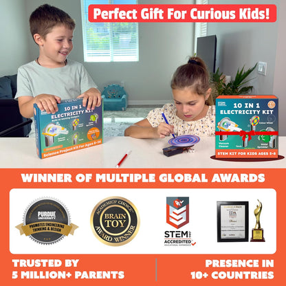 Butterfly EduFields 30in1 STEM Kits for Kids Age 8-10-12 | STEM Toys for Ages 8-13 | Electricity & Magnetism | Science Project Kit for Boys & Girls Aged 8-10-12-14 | Best Educational Birthday Gift