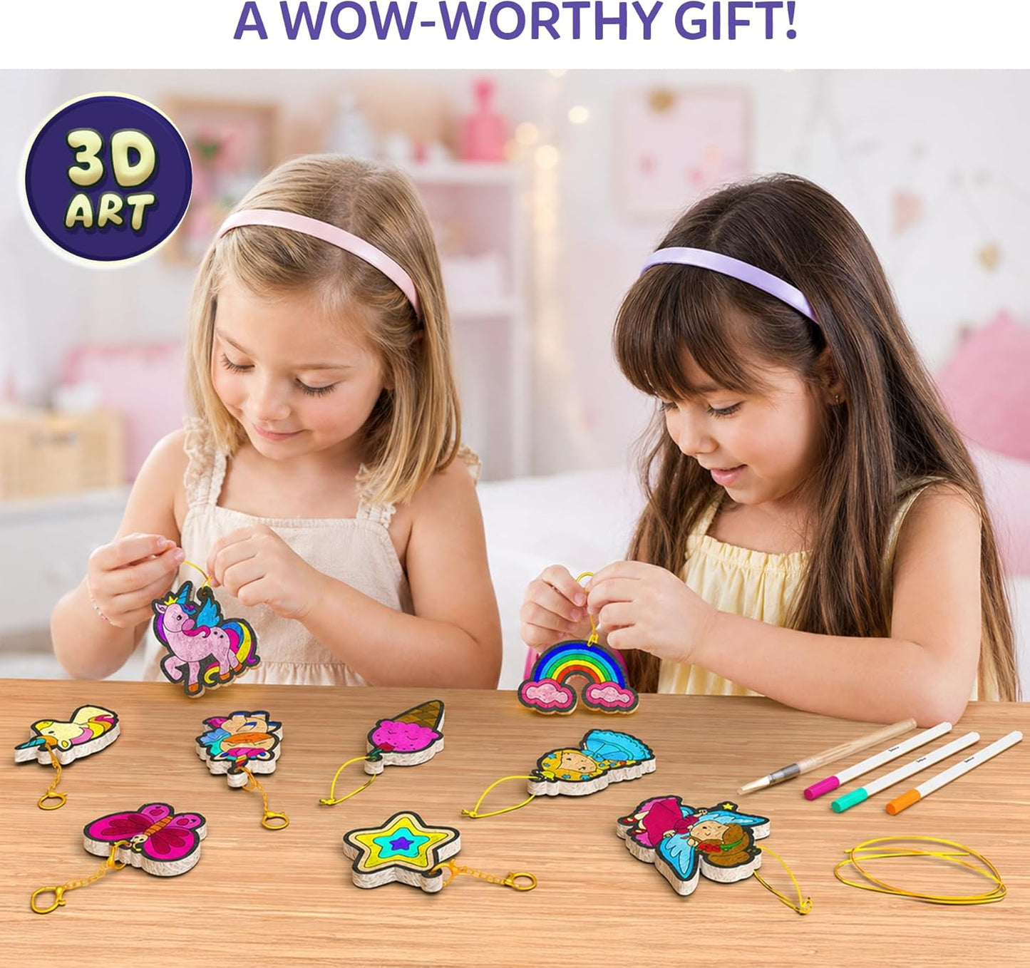 Skillmatics Aqua Puffs - 3D Art Kit, Animals, Mess-Free Paint by Number Craft for Kids, DIY Color Activity, Screen-Free Entertainment, Travel & Creative Gift for Girls & Boys Ages 4, 5, 6, 7, 8, 9, 10