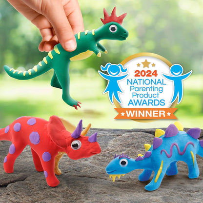 National Geographic Giant Dinosaur Egg Activity Kit – 15+ Dino Crafts, Painting Cars, Clay Models, Dig Brick, Stickers & Learning Guide, Dinosaur Science Toy for Boys & Girls
