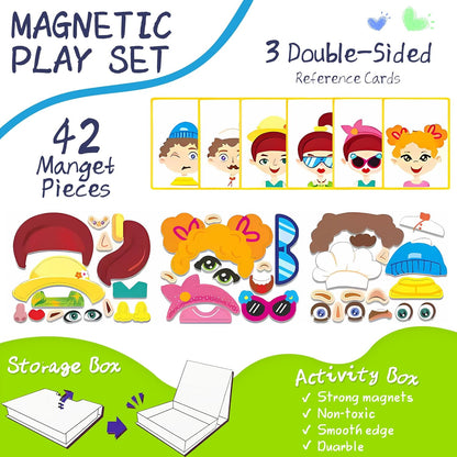 Marble Run for Kids, Vertical Magnetic Marble Maze Track with Doodle Board & Residue-Free Nano-Adhesive, STEM Explorers Brain Teaser Toy for Boys Girls Ages 3-12, Creative Thinking Games Gifts