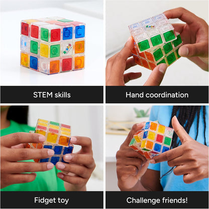 Rubik’s Cube, Special Retro 50th Anniversary Edition, Original 3x3 Cube Collectible & Desk Décor, Problem-Solving Brain Teaser, Fidget Toy, Sensory Puzzle for Adults, Teens, Kids, for Ages 8 & Up