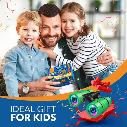 Toys for 3-7 Year Old Boys: LET'S GO! Binoculars for Kids with Bird Watching Manual Easter Birthday Gifts for 4 5 6 7 8 Year Old Boy Girls Outdoor Toy for Kid Ages 5-7 Toddler Camping Telescope