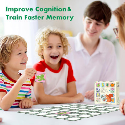 Memory Matching Game, 72 PCS Sight Words Matching Cards for Kids, 36 Pairs Memory Cards, Educational Toy for Children to Learn Sight Words 5+ Years Old