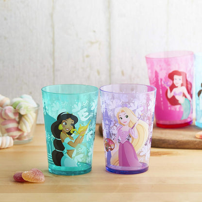 Zak Designs 14.5oz Disney Frozen 2 Nesting Tumbler Set Includes Durable Plastic Cups, Fun Drinkware is Perfect for Kids, 4pk (14.5oz, Anna & Elsa & Olaf)