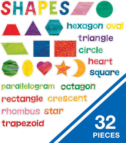 World of Eric Carle 43 pc Bundle of Math Bulletin Board Decorations, Numbers 0-20, Ten Frames, Counters, Place Value Math Manipulatives, Homeschool and Classroom Decor