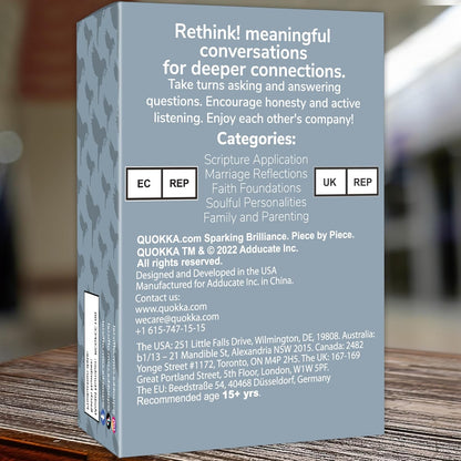 QUOKKA Conversation Cards Game - Kids Edition | 500 Questions | Original Version | Share Thoughts - Fun Talking Board Game for Family Night